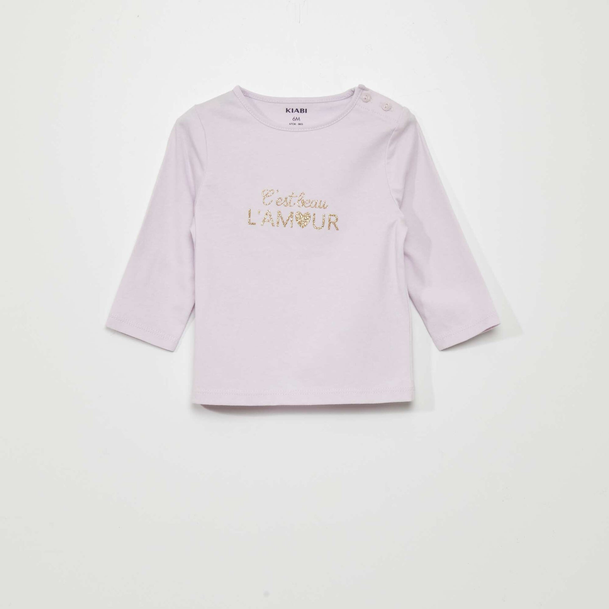 T-shirt manches longues imprimé Lila