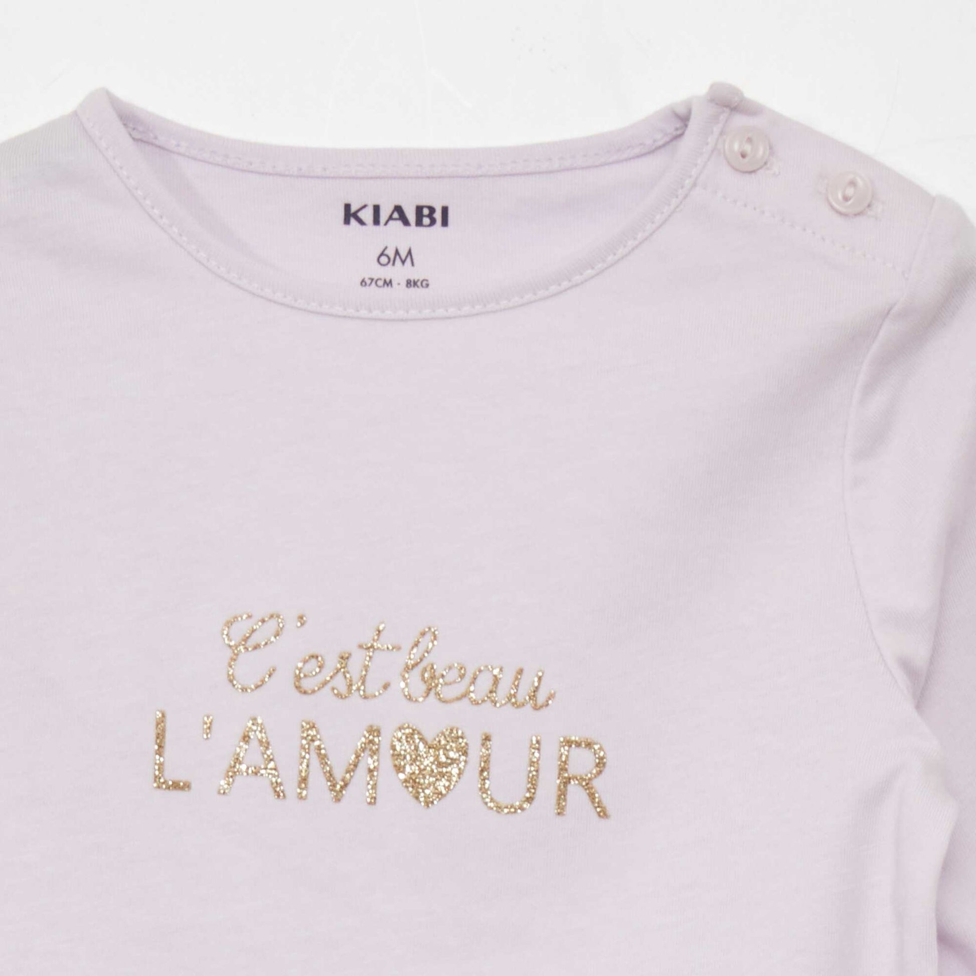 T-shirt manches longues imprimé Lila