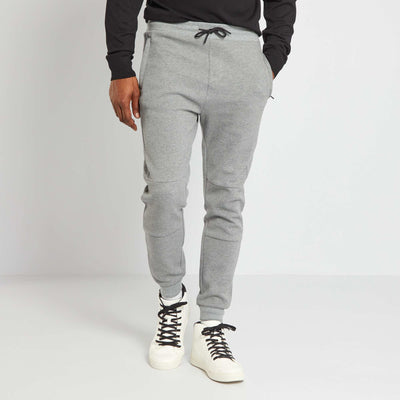 Pantalon de jogging en piqu de coton Gris