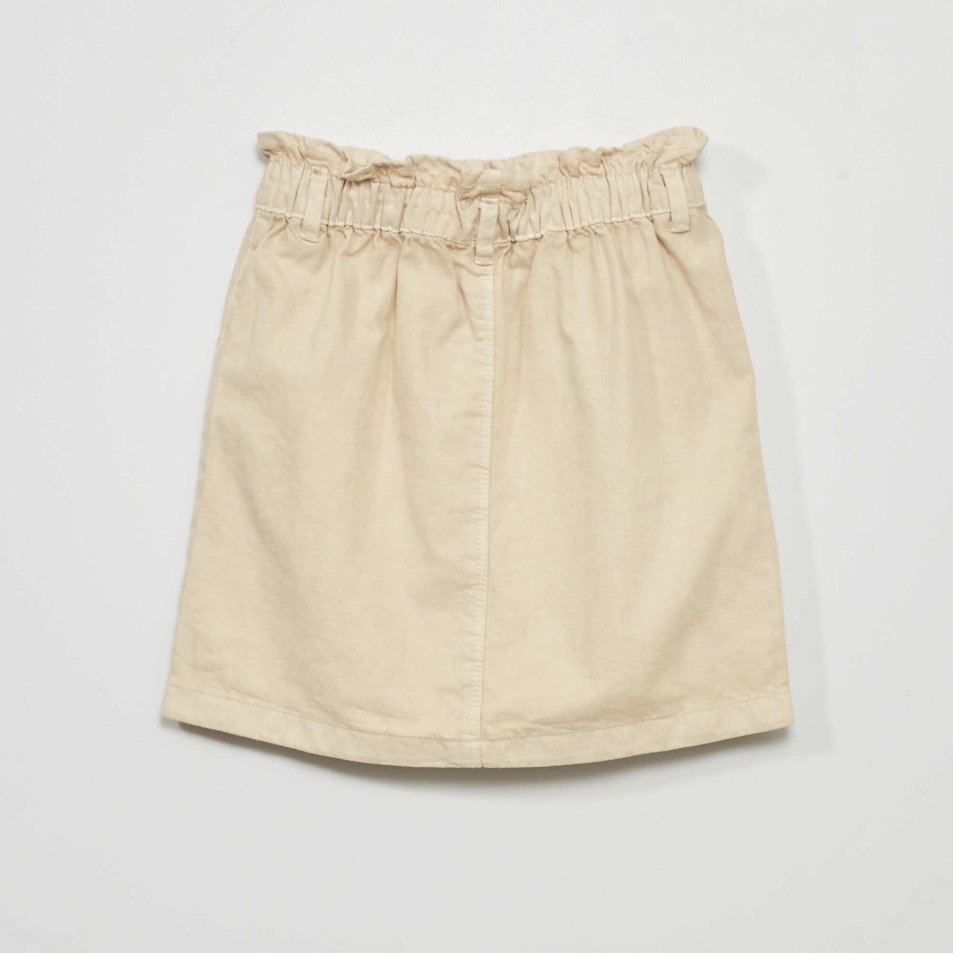 Jupe paper bag en denim Blanc