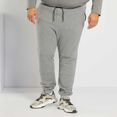 Pantalon en piqu de coton Gris