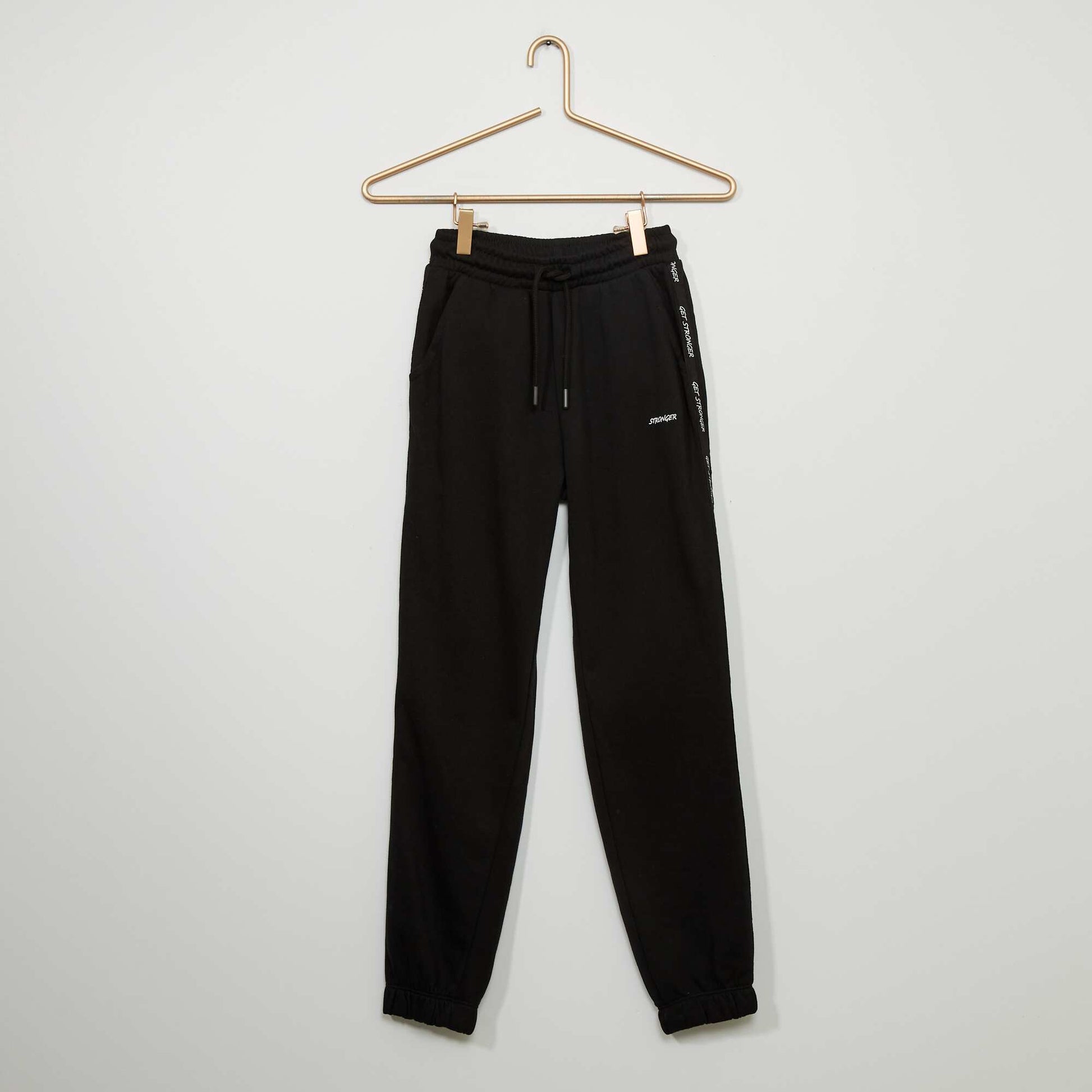 Jogging de sport en molleton Noir