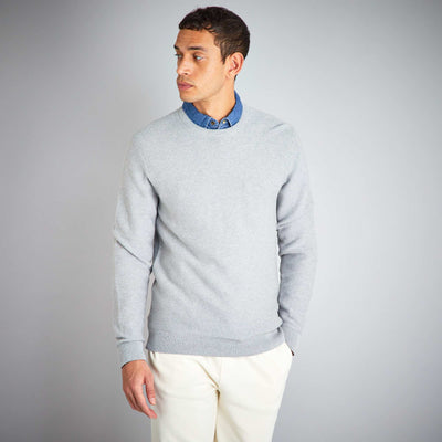 Pull maille fantaisie Gris clair