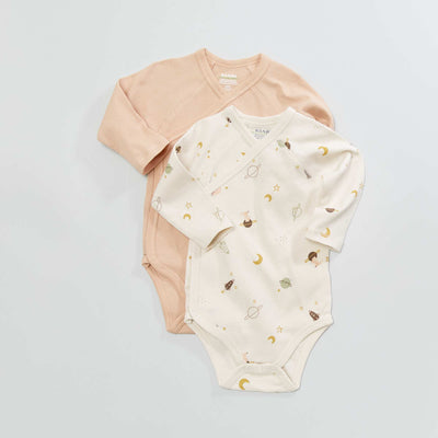 Lot de 2 bodies Beige/rose clair