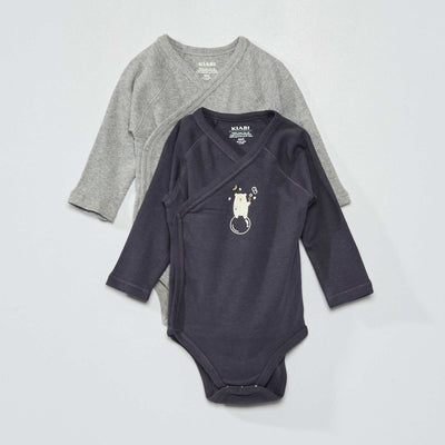 Lot de 2 bodies Noir/gris