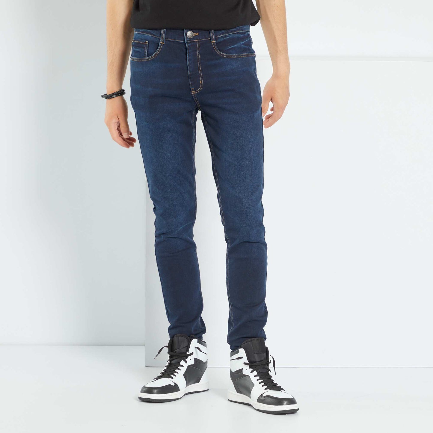 Jean skinny denim stretch Bleu