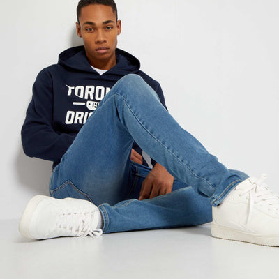 Jean skinny denim stretch Bleu