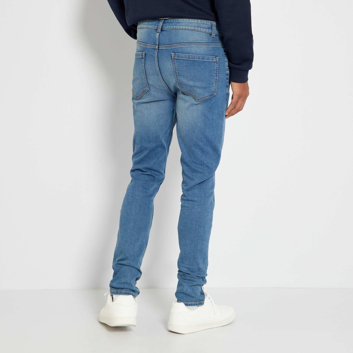 Jean skinny denim stretch Bleu