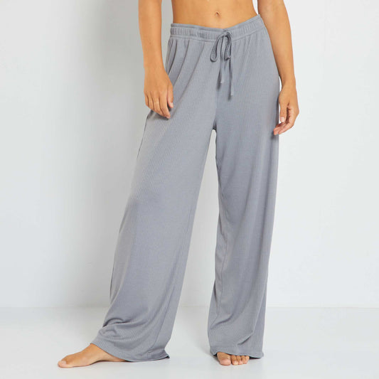 Pantalon de pyjama fluide Bleu nuit