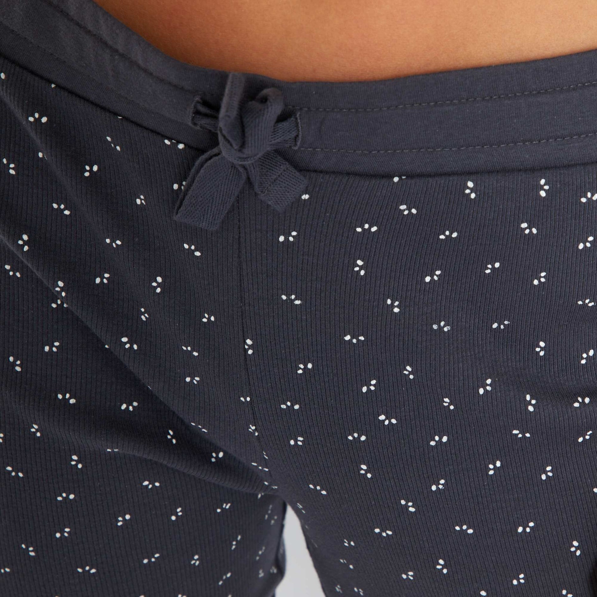 Pantalon coton fines c tes gris