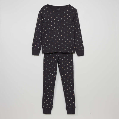 Pyjama long fantaisie - 2 pi ces Bleu