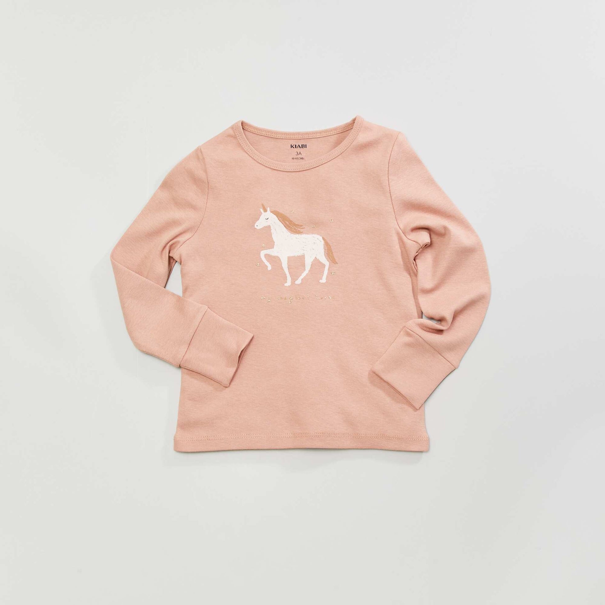 Pyjama long fantaisie - 2 pi ces Rose