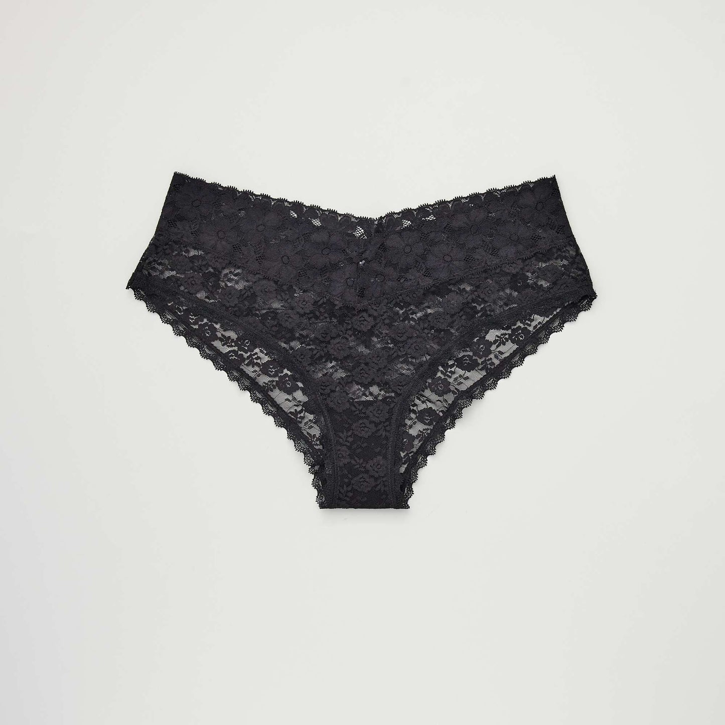 Lot de 3 shorties dentelle noir