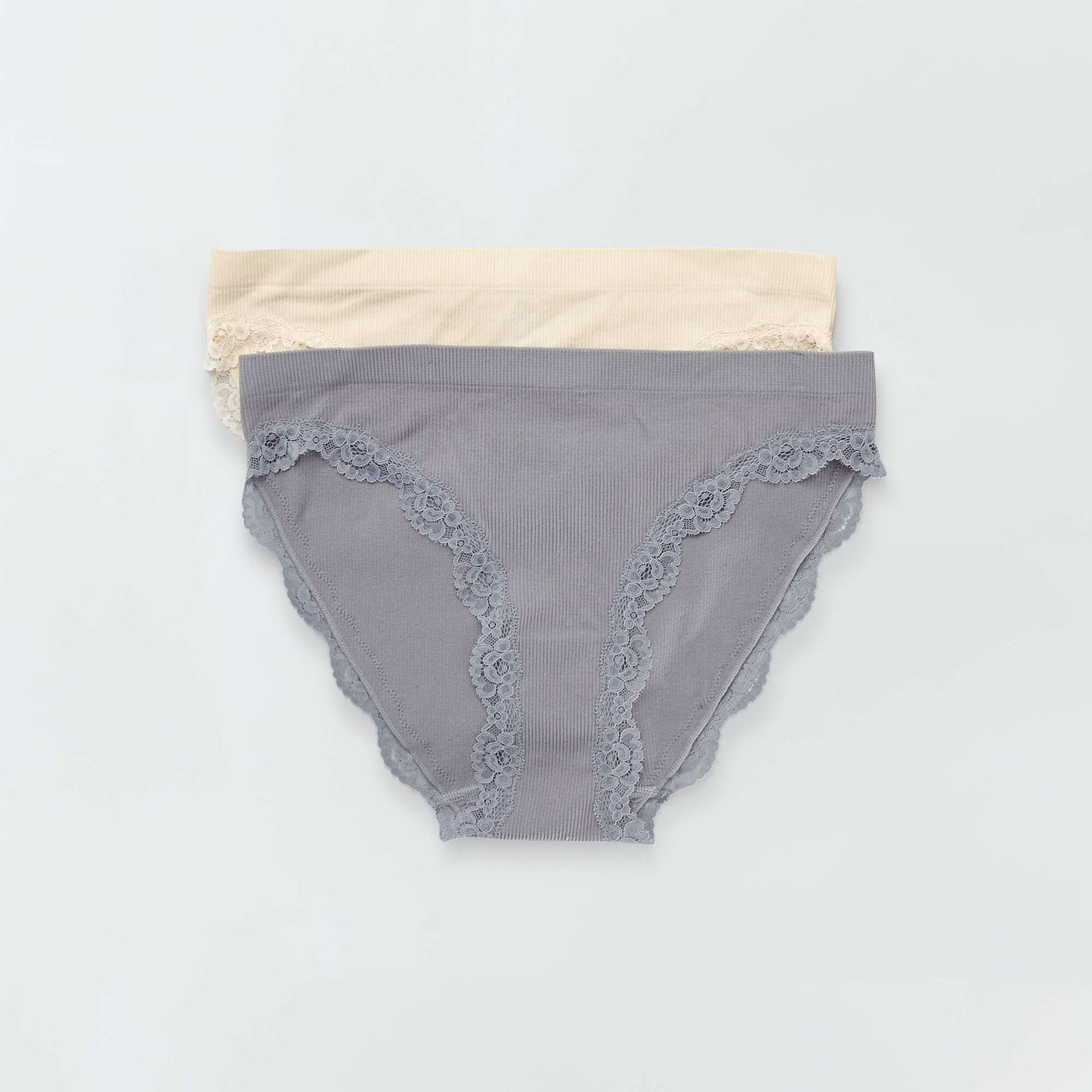 Lot 2 culottes sans coutures bleu/ cru