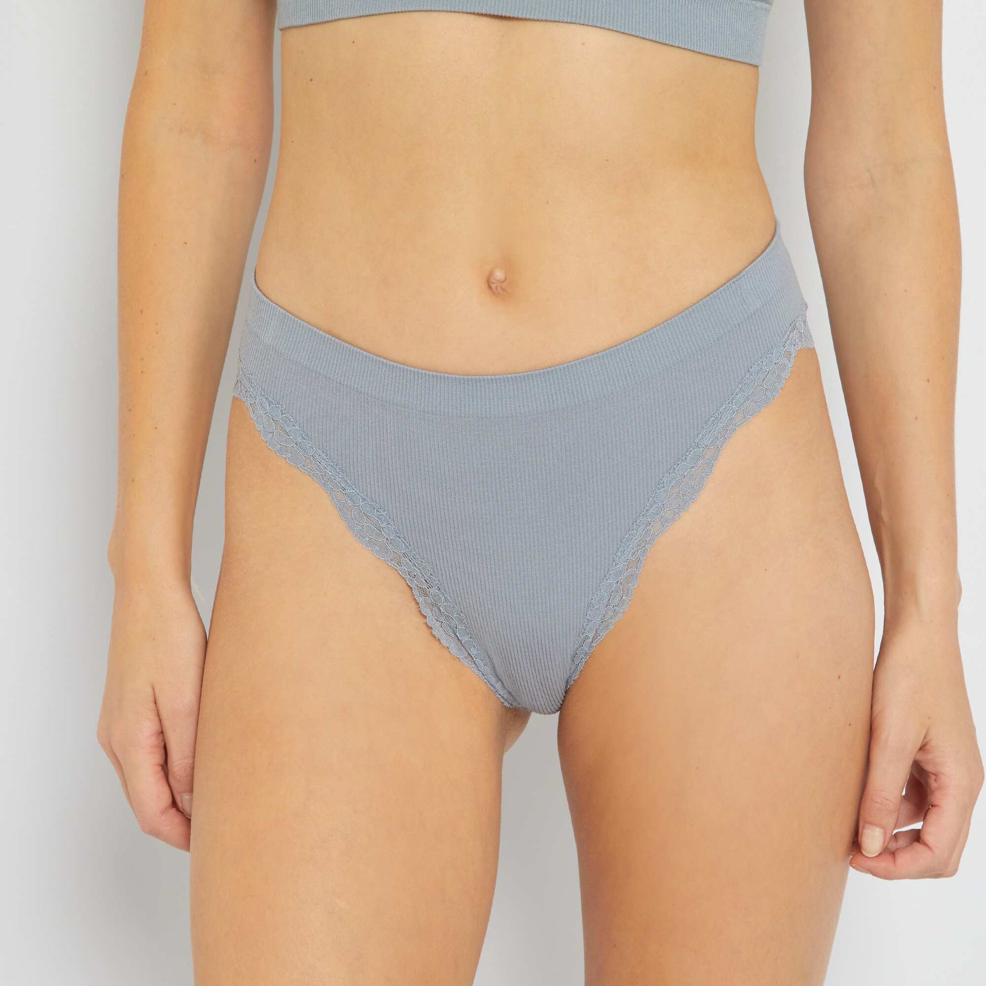 Lot 2 culottes sans coutures bleu/ cru