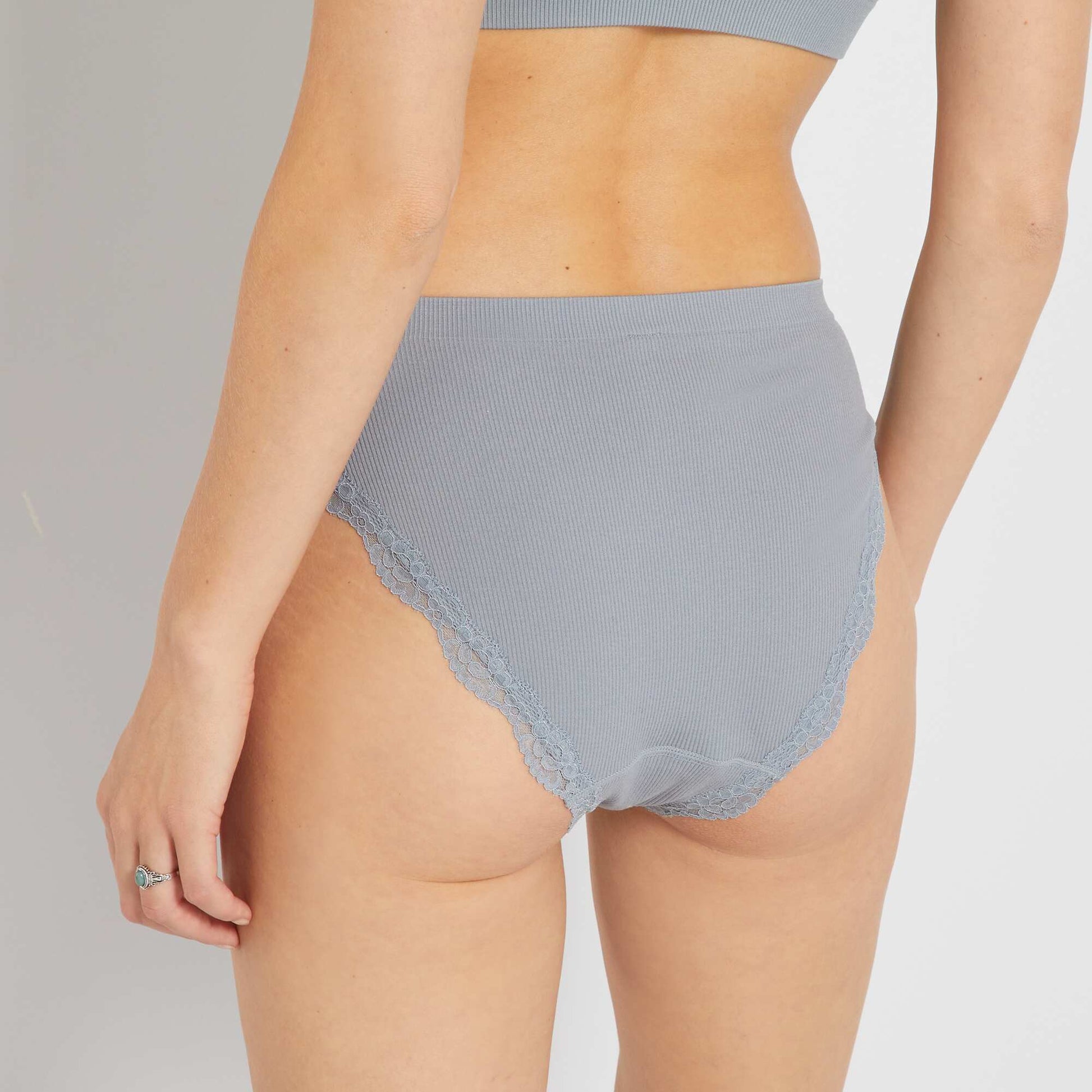 Lot 2 culottes sans coutures bleu/ cru