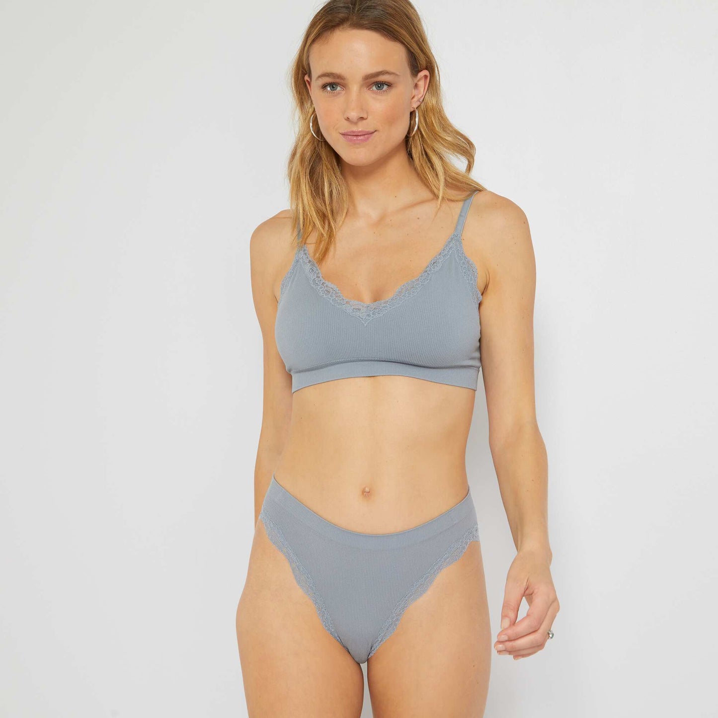 Lot 2 culottes sans coutures bleu/ cru
