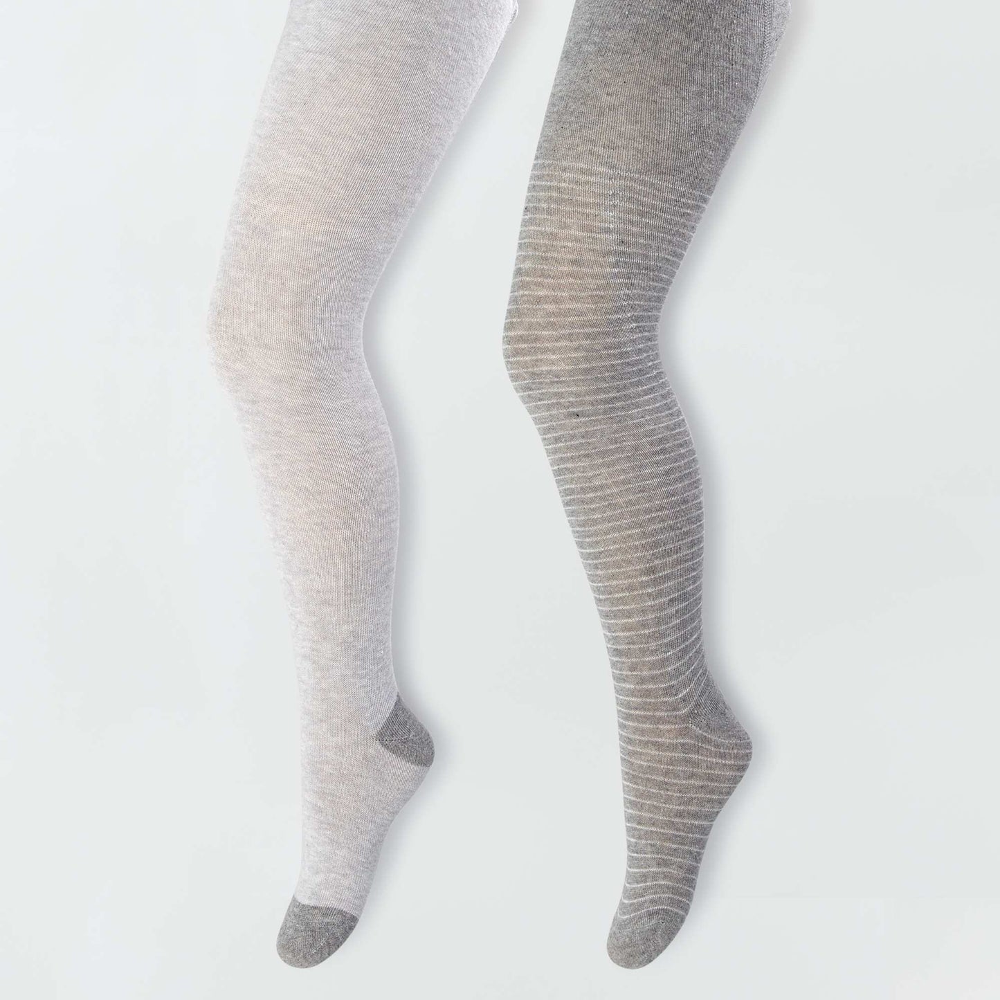 Collants motifs fantaisie - Lot de 2 Gris