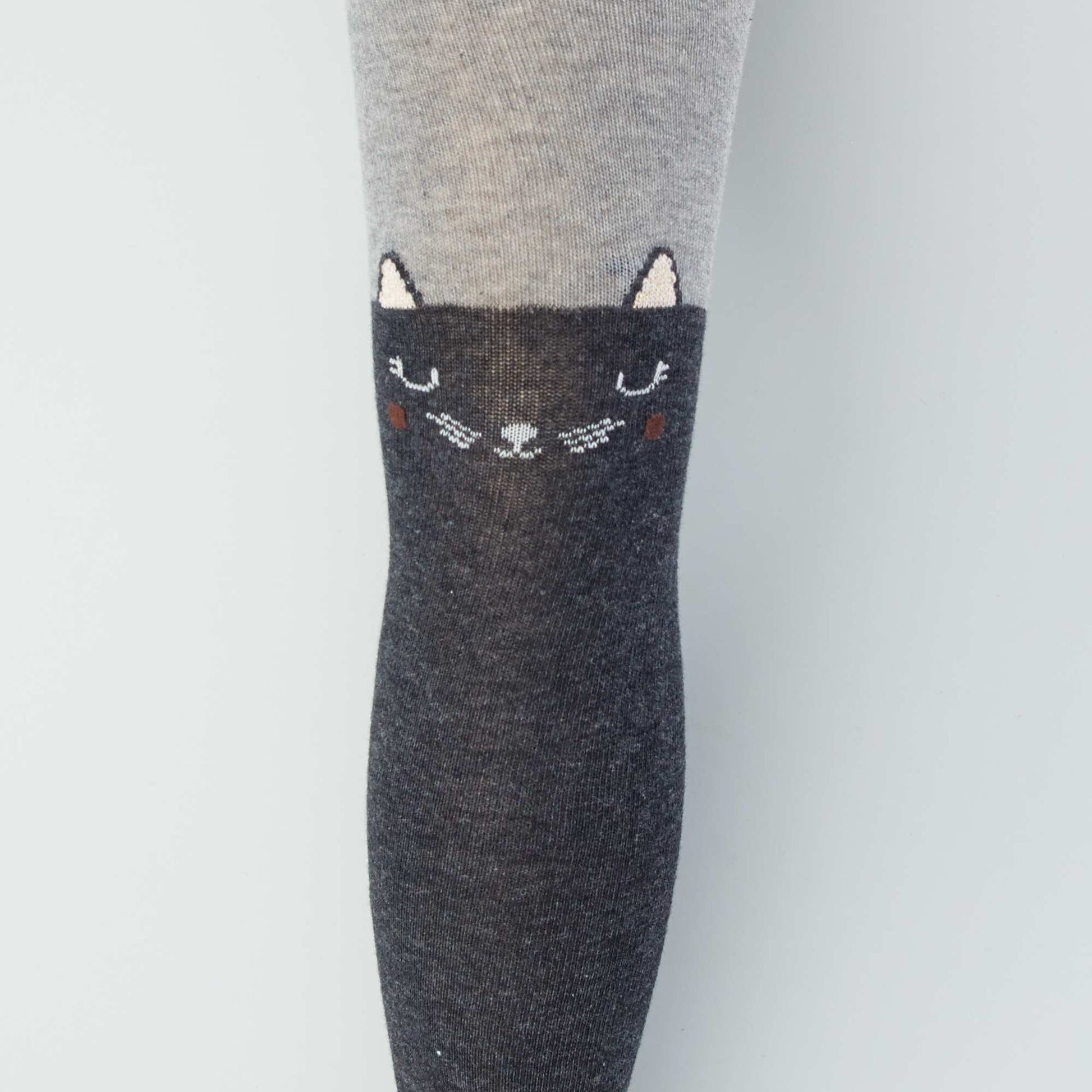 Collants chauds avec imprim fantaisie - Lot de 2 Gris
