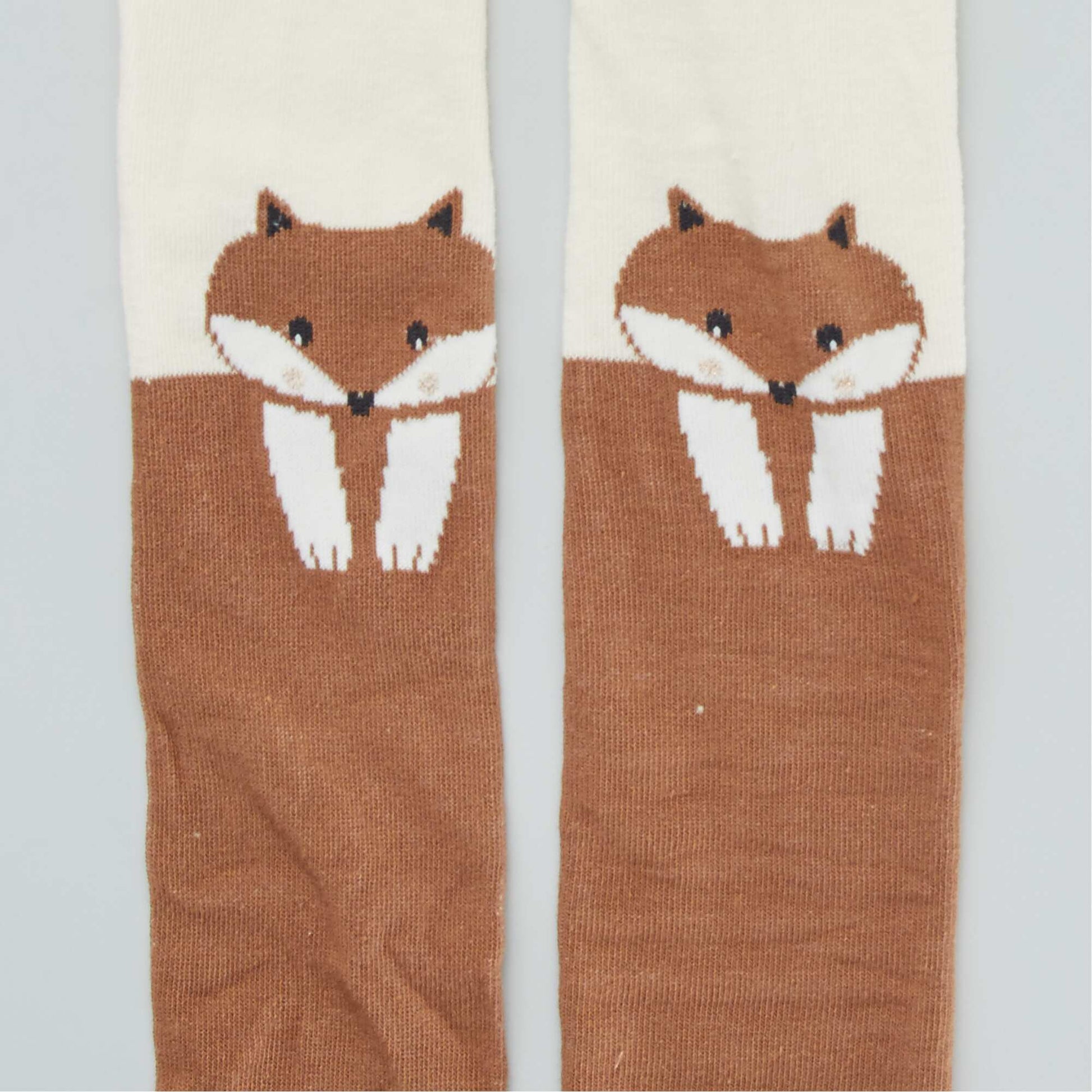 Collants chauds avec imprim fantaisie - Lot de 2 Beige