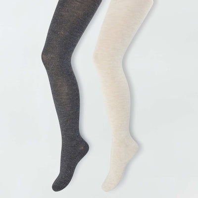 Collants pais - Lot de 2 Beige/gris