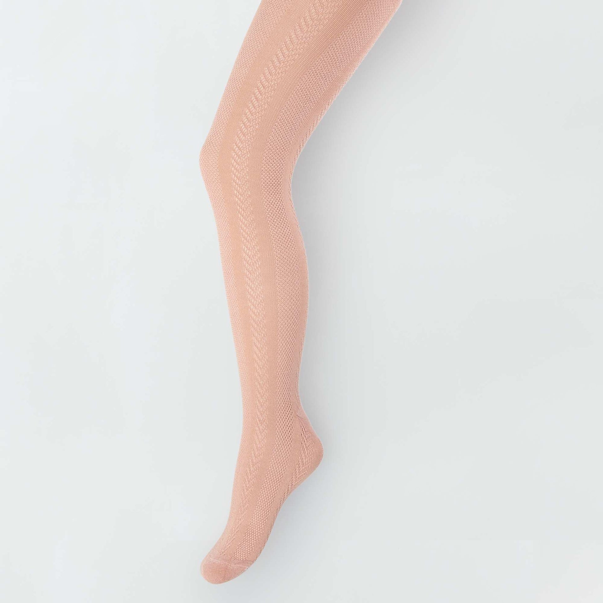 Collants chauds au toucher doux rose