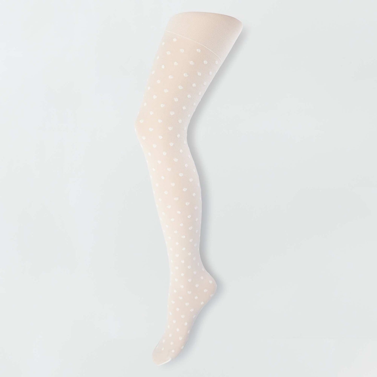 Lot de 2 collants maille fantaisie Blanc/Noir