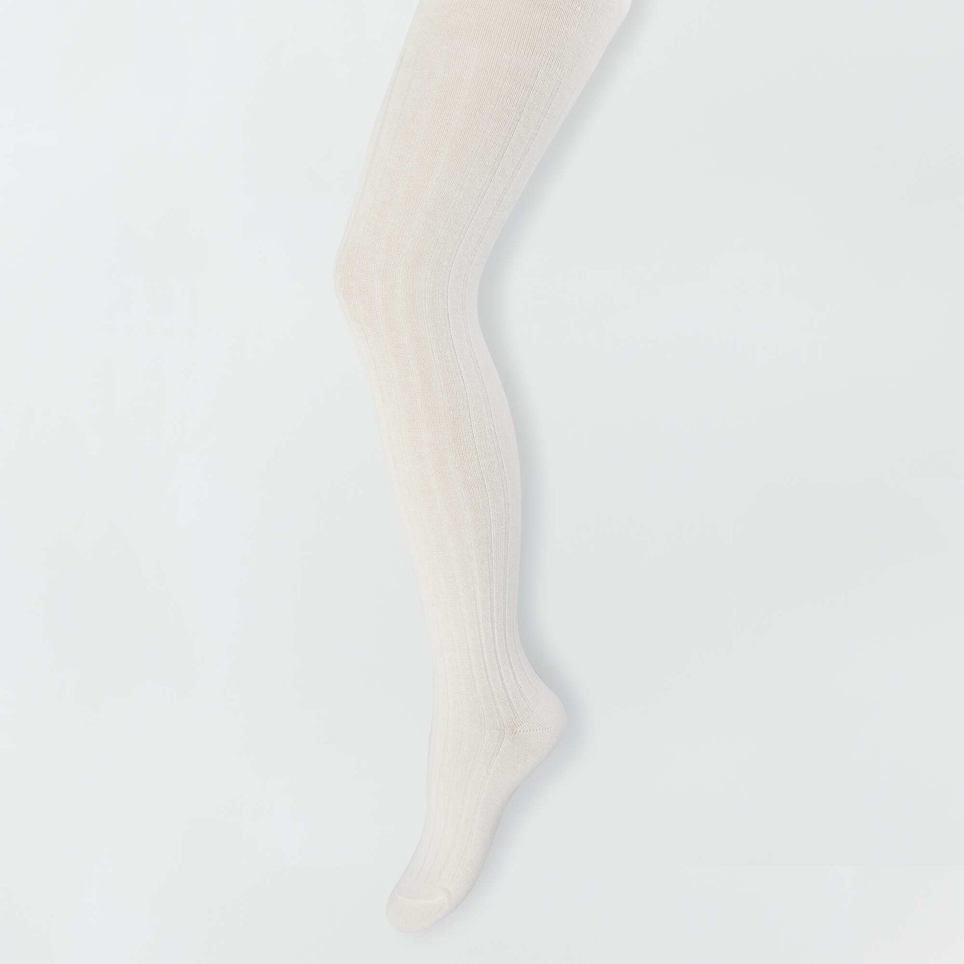 Collants chauds en maille c tel e - Lot de 2 Blanc/beige