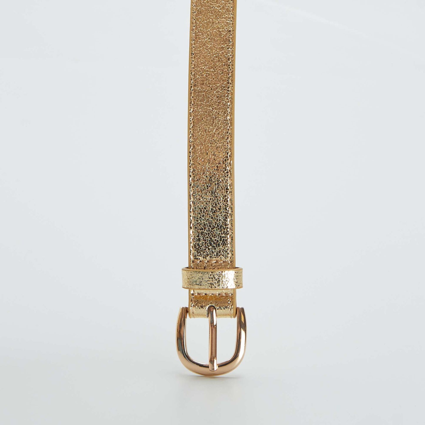 Ceinture texturée et irisée Dorée