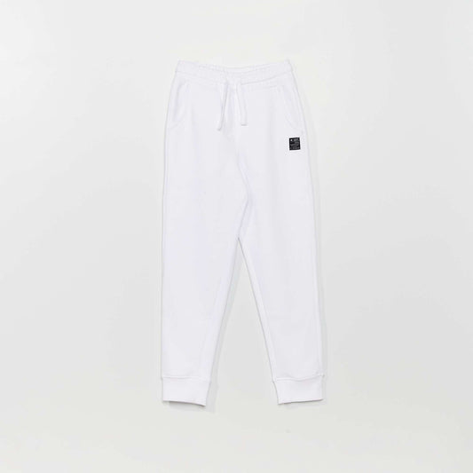 Pantalon de jogging en molleton Blanc