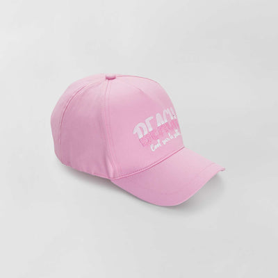 Casquette en toile rose rose