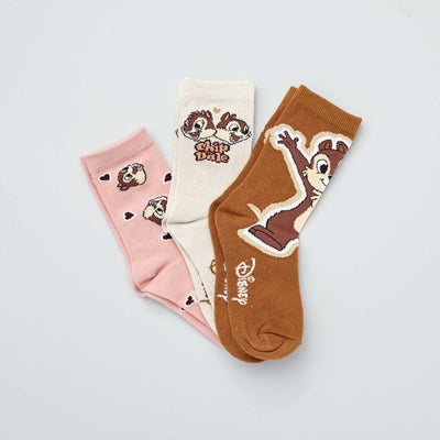 Lot de 3 paires de chaussettes 'Disney' MARRON