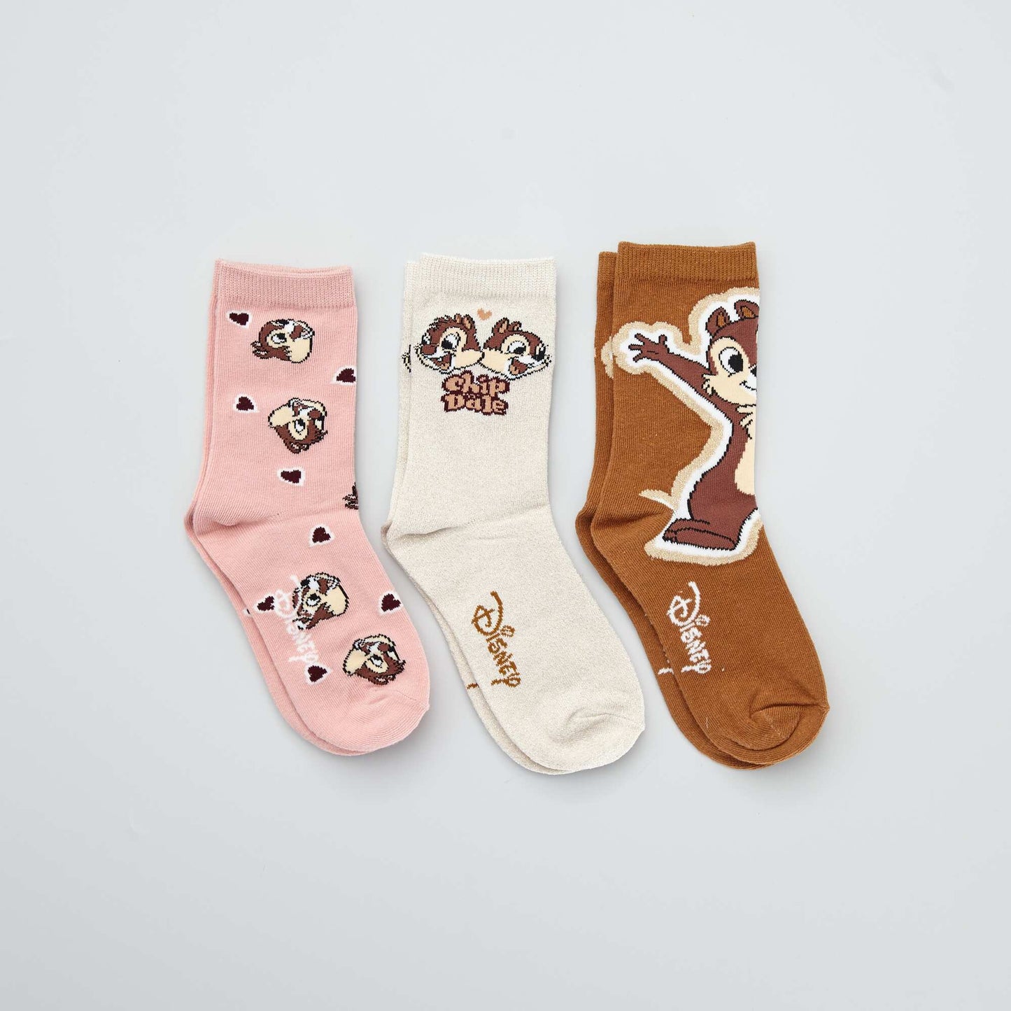 Lot de 3 paires de chaussettes 'Disney' MARRON