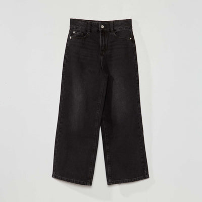 Jean large wide-leg Noir