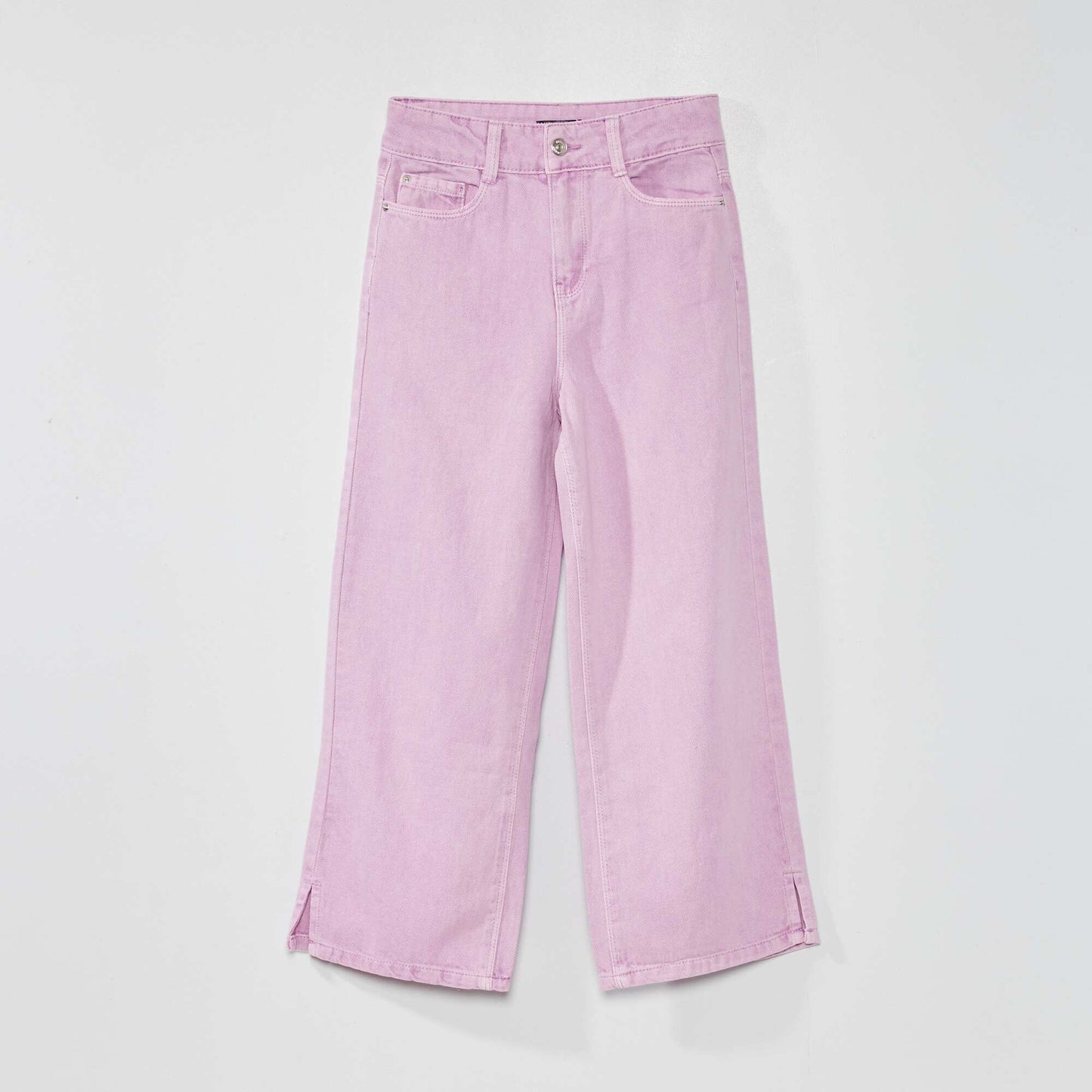 Pantalon wide leg - 5 poches Lilas