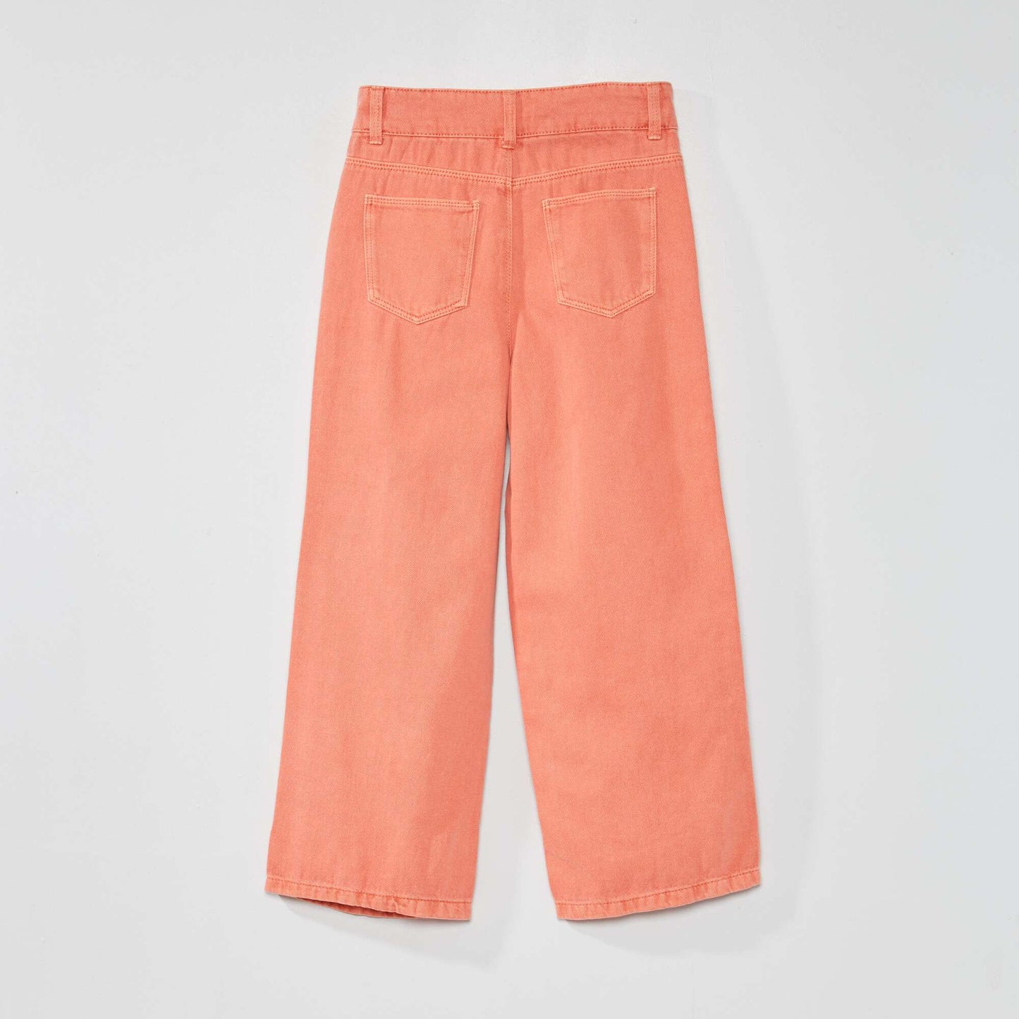 Pantalon wide leg - 5 poches Orange