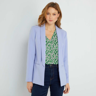 Veste blazer mi-longue Violet