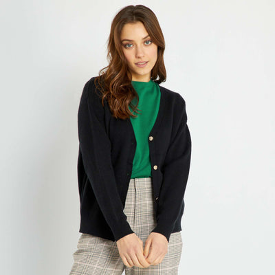 Cardigan en maille noir