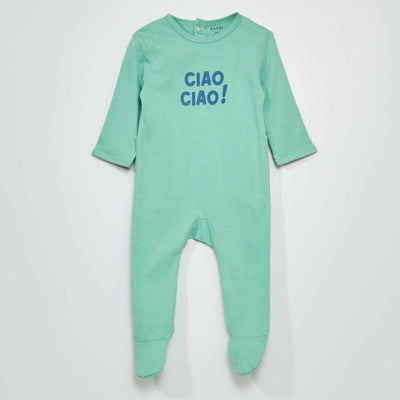 Pyjama dors-bien en jersey Vert