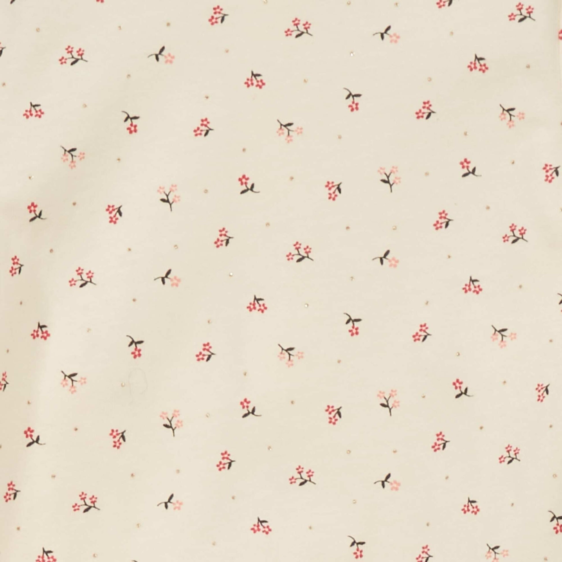 Pyjama en jersey avec imprim Blanc 'fleurs'