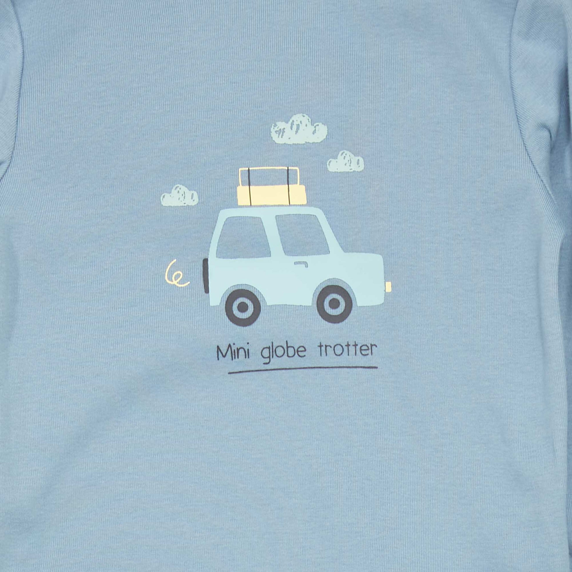 Pyjama long imprim - 2 pi ces Bleu
