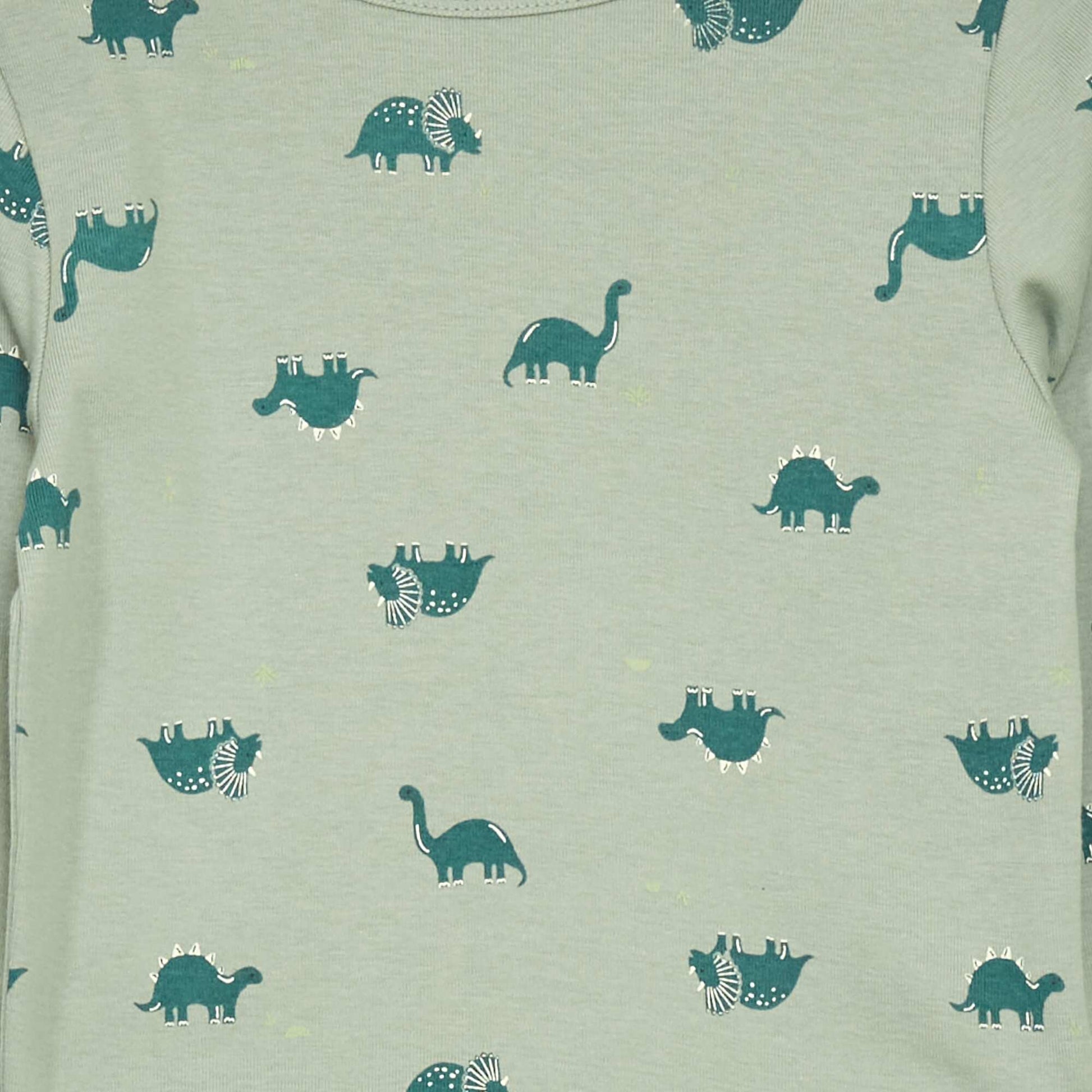 Pyjama long imprim - 2 pi ces Vert