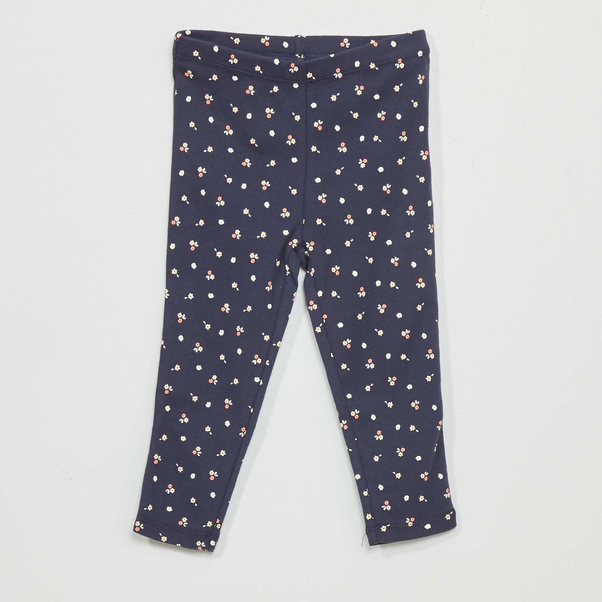 Pyjama long imprim - 2 pi ces Bleu marine