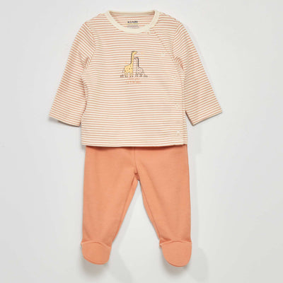 Ensemble pyjama - 2 pi ces Blanc ray
