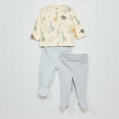 Ensemble pyjama - 2 pi ces Blanc