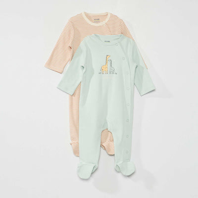 Ensemble dors-bien - 2 pi ces Beige/Bleu