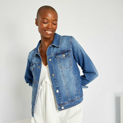 Veste en jean Bleu