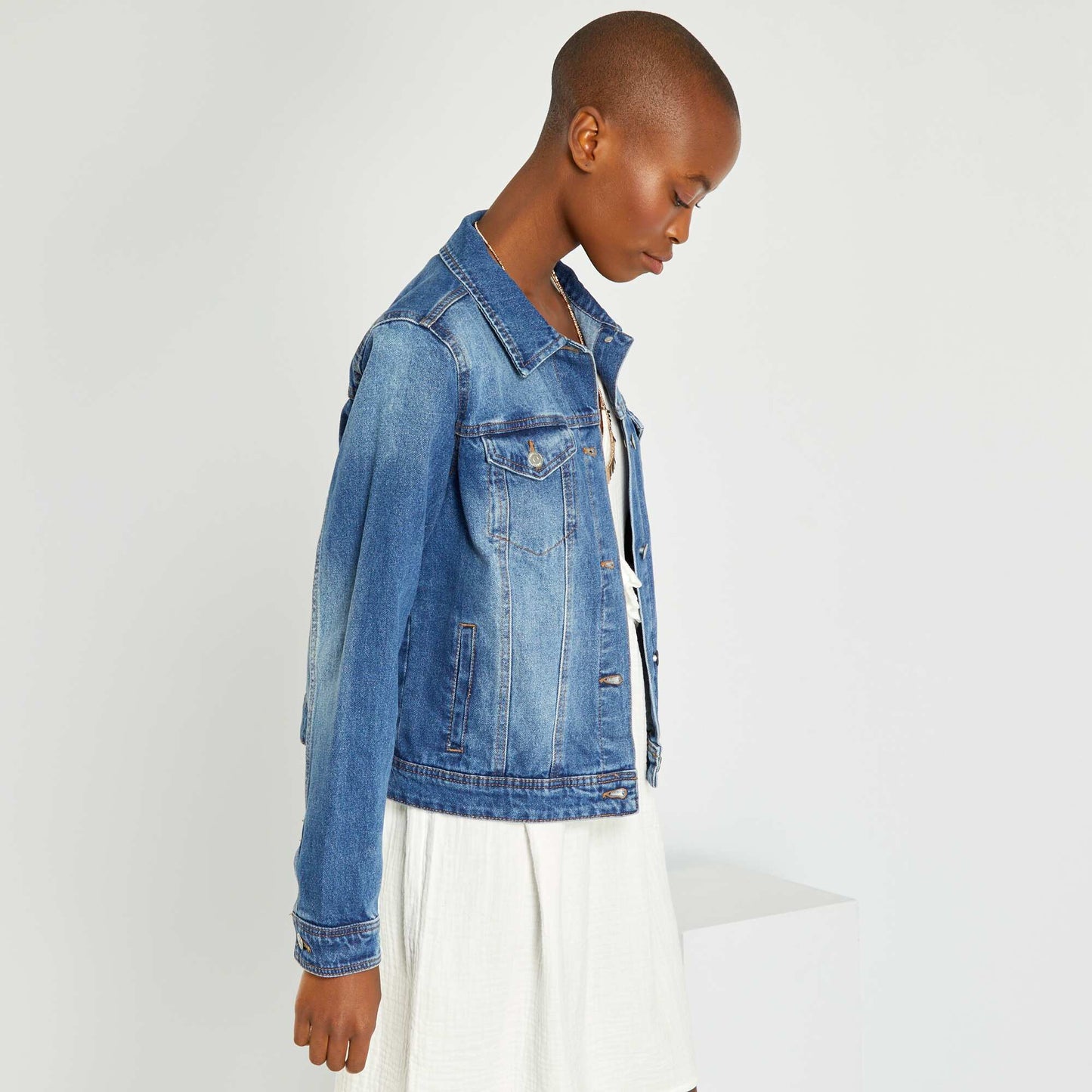 Veste en jean Bleu