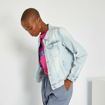Veste en jean Bleu