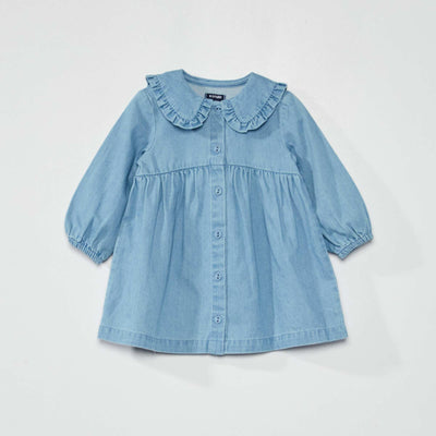 Robe en denim Bleu